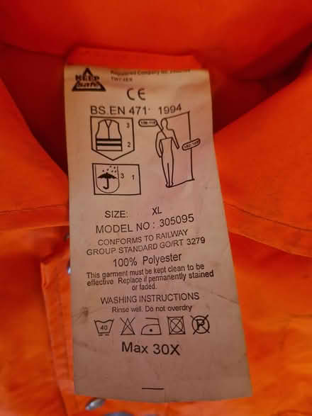 Photo of free Hi Vis Jacket (SS3) (Shoeburyness (SS3)) #2
