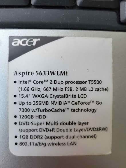 Photo of free Laptop (old but working) (Kings Heath B14) #1