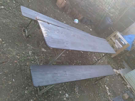 Photo of free German Beer Table and Benches (Saltaire BD18) #4