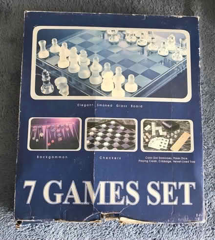 Photo of free 7 Games Set. Glass Board (Willaston CH64) #2