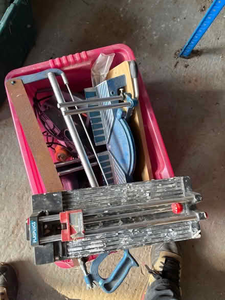Photo of free Box of tile stuff (Dallington) #1