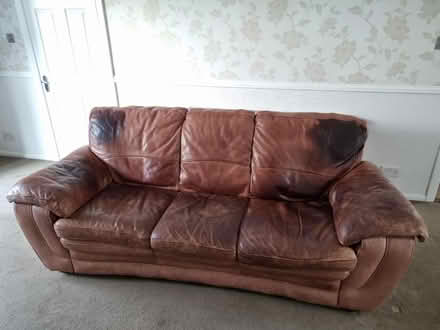 Photo of free Leather Divan and 2 armchairs (CO4 3SH) #3