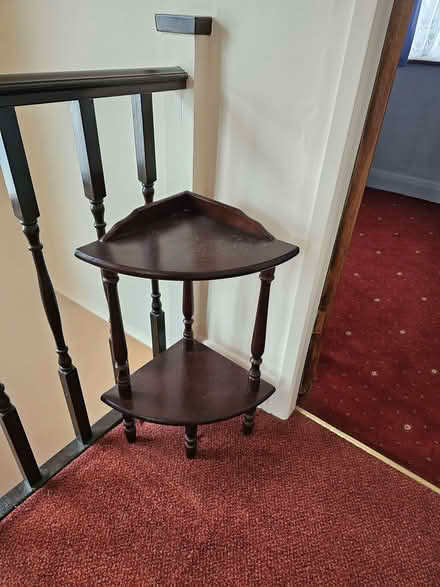 Photo of free Corner table in dark wood (Bengeo SG14) #1