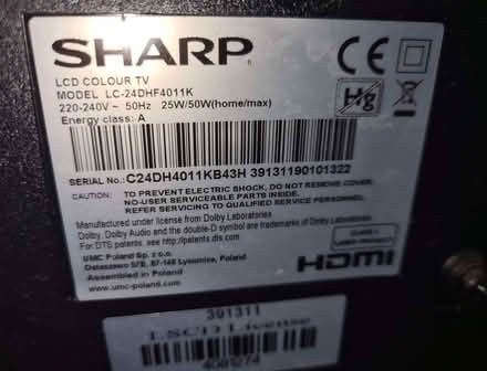 Photo of free 24" TV - LCD by Sharp (Richmond TW10) #2