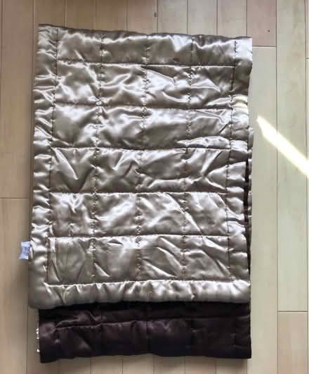 Photo of free Gold and Brown Silky End Cover for Bed (Willaston CH64) #1