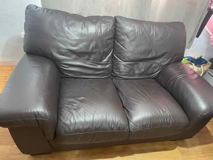 Photo of free Leather 2 Seater Sofa (Swindon SN25) #1