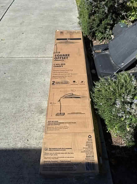 Photo of free BASE ONLY - Brand new Umbrella Base (East Cupertino) #1
