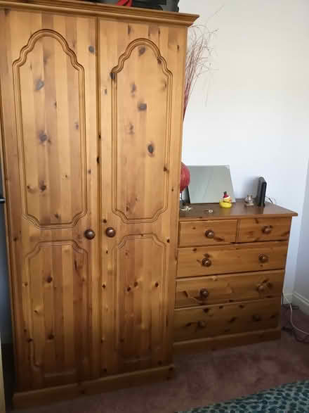 Photo of free Pine wardrobe and chest of drawers (Chaddesden Derby) #1