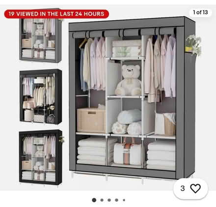 Photo of free Heavy duty fabric wardrobe (Bexley DA5) #2