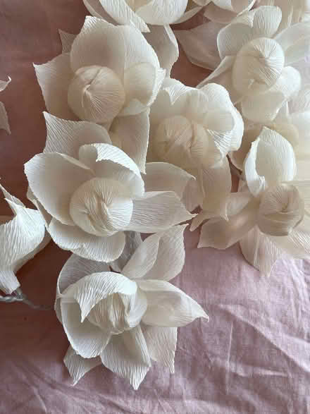 Photo of free Beautiful paper-like flower garland (home decoration) (Seven Dials BN1) #1