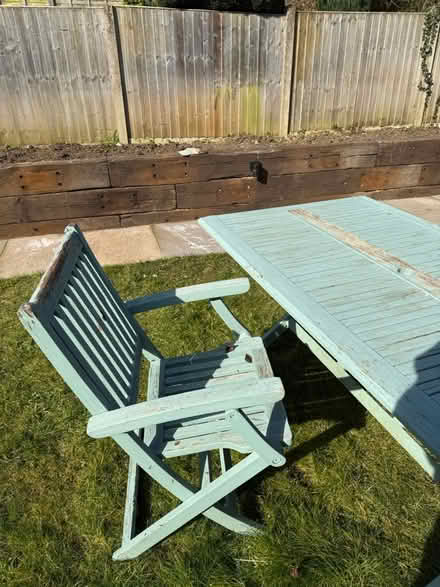 Photo of free Garden Table and Chairs (Hooley) #2