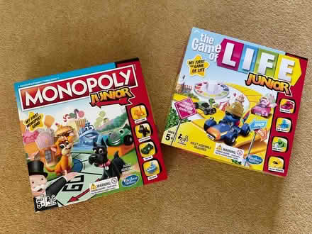 Photo of free Junior game of life and monopoly, wokingham (Wokingham RG40) #1