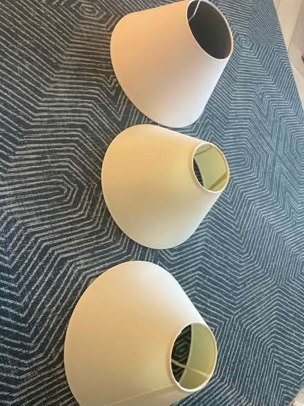 Photo of free 3 white lampshades (PO6) #2