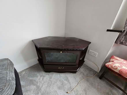 Photo of free TV / DVD dark wood cabinet (Bengeo SG14) #1