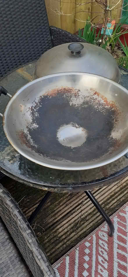 Photo of free Large Wok, will need a clean (Livingston EH54) #1