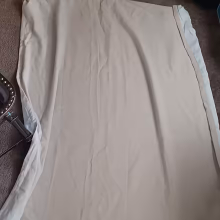 Photo of free Long Beige Curtain (Oakland CA) #2