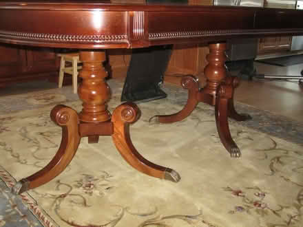 Photo of free Dining Table 44"-71" w/15" 2 Leafs (Somerset) #4
