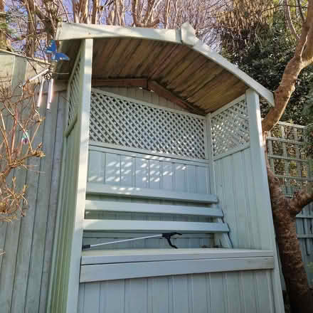 Photo of free Garden wooden storage seat with roof (Clive Vale TN35) #1