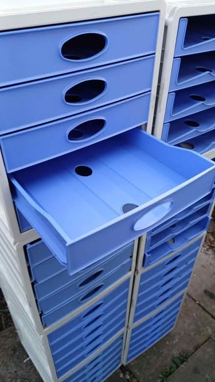 Photo of free 2 stacks of office filing drawers (Tamworth, Staffordshire.) #2
