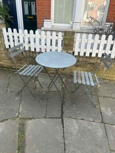 Photo of free Metal table and chairs for garden (Seven Sisters N15) #1