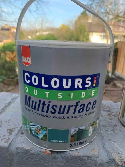 Photo of free Exterior Multi surface paint (Forest Hill Honor Oak SE23) #1