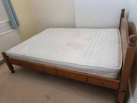 Photo of free King size pine bed (East Finchley N2) #2