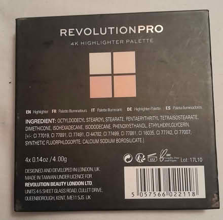 Photo of free Highlighter palette (Burgess hill) #3