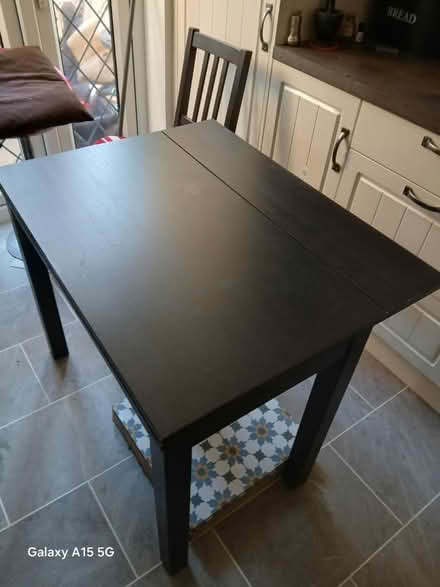 Photo of free Black Table and 2 Chairs (SO22 6ED) #3