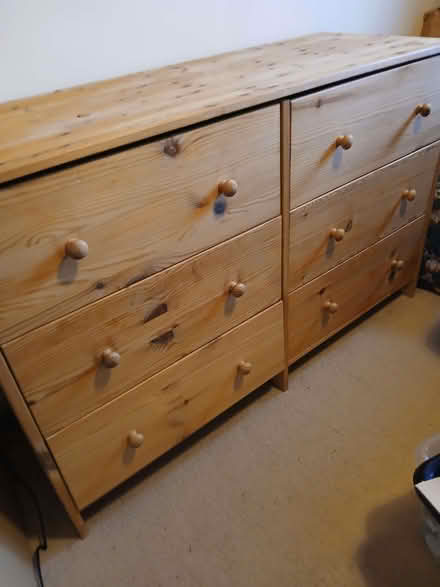 Photo of free 6 drawer unit, pine. (Cogges OX28) #1