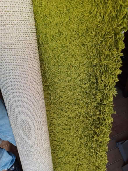 Photo of free Medium chartreuse rug (Lanchester DH7) #2