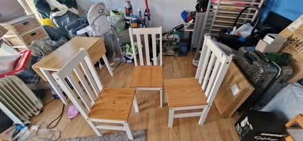 Photo of free Dining table and 3 chairs (Colliers wood) #2