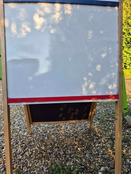 Photo of free Large child toy easel with whiteboard & blackboard & clock (Wokingham RG40) #2