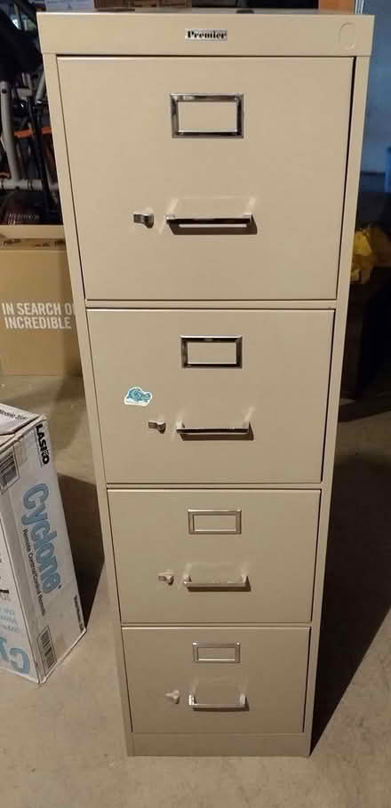 Photo of free 4 Drawer Letter Size File Cabinet (Springfield 19064) #1