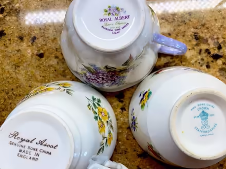 Photo of free Dainty bone china tea cups (Magnolia) #2
