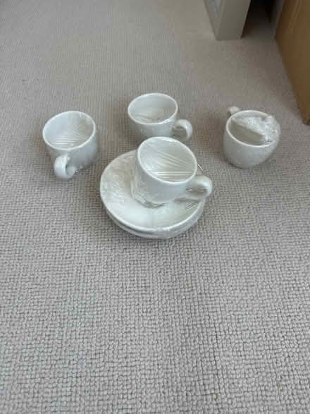 Photo of free 4 espresso cups and saucers (Port Hall BN1) #1