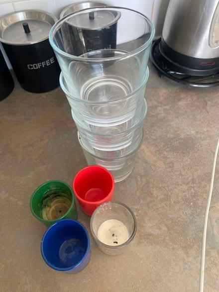 Photo of free Used candle jars (Surrey quays) #1