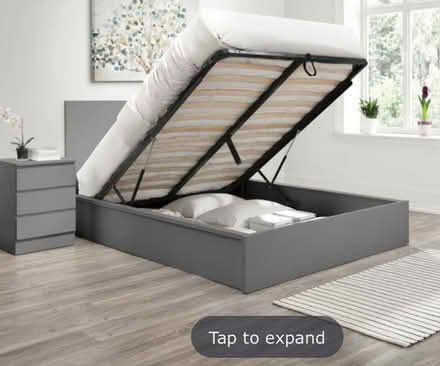 Photo of free New King Size Ottoman Storage Bed (Epping Green IG10) #3