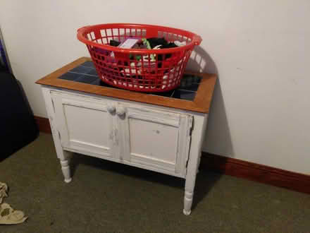Photo of free Cupboard - white, distressed. Probably pine underneath. (Burneside LA9) #2