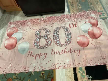 Photo of free 80th birthday banner (Burlington) #1