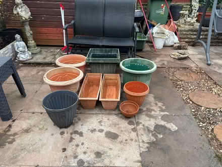 Photo of free Nine plastic patio pots (DY8 Wordsley) #1