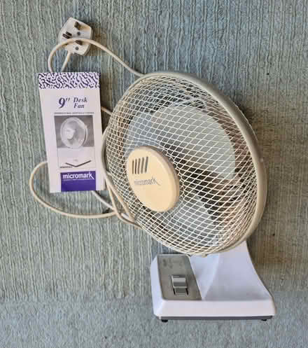 Photo of free 9" Desk fan - 3 speeds (Reading West RG1) #1