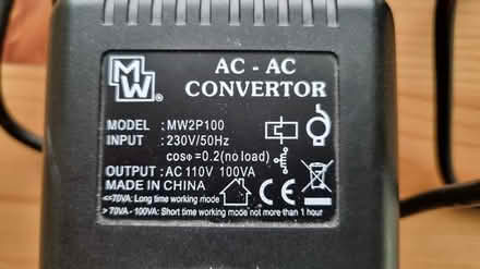 Photo of free AC/AC Transformer (Oundle, PE8) #2