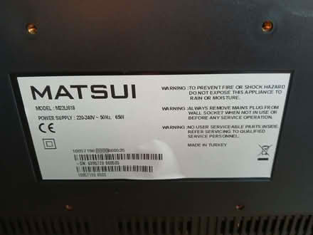 Photo of free Matsui 22" Digital TV with Freeview (West Bridgford NG2) #2