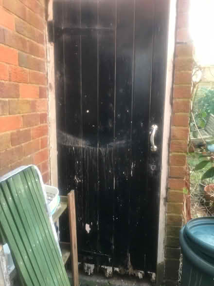 Photo of Wooden Shed Door 73 inch x 77 tall (Weston Estate LS21) #2