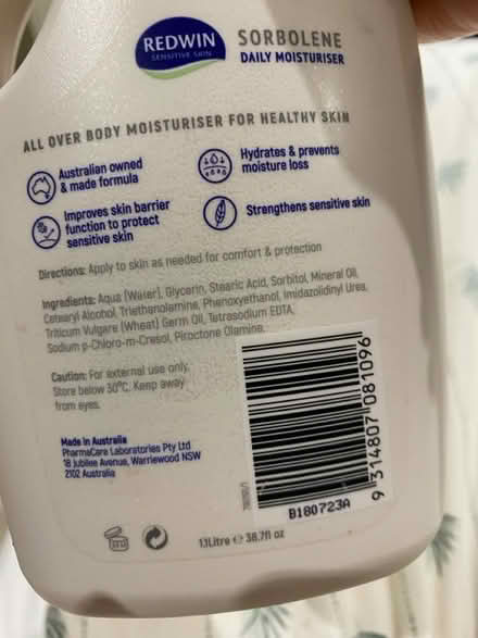 Photo of free 1 litre expensive Sorbolene cream (Raynes Park) #2