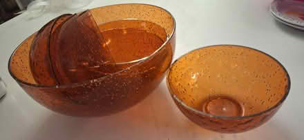 Photo of free Plastic large bowel and six smaller bowls (Streatham SW16) #1