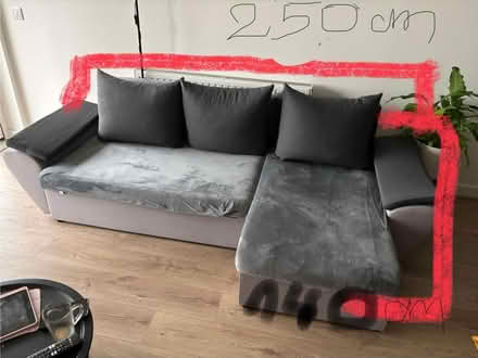 Photo of free Corner sofa bed (Greystones) #4