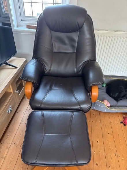 Photo of free Leather chair (Conwy LL32) #1