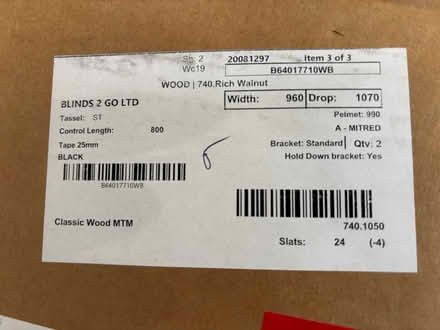 Photo of free Brand new Venetian blinds (Wantage OX12) #4