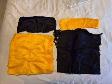 Photo of free Furry black/yellow material for a bee & cord (Reading West RG1) #1